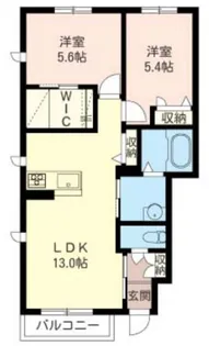 エトワル D【1階】の間取り