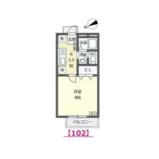 ヴェキレンテ【1階】の間取り