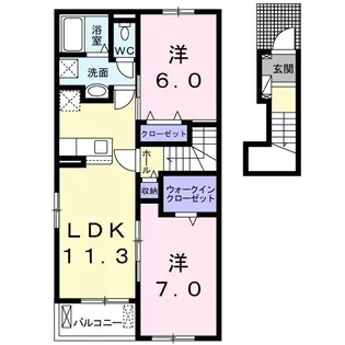 グランハイツ・I【2階】の間取り