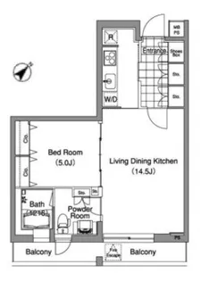 コンフォリア早稲田【2階】の間取り
