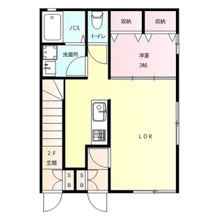 ブリーズ・アエル【1階】の間取り