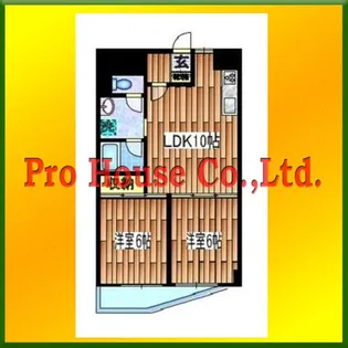 けやき坂マンション【1階】の間取り