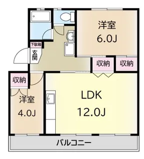 福田マンション【1階】の間取り