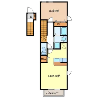 ネネムの森A B棟【2階】の間取り