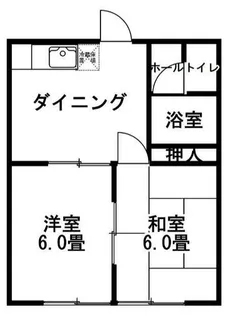 エステートピアKKハイム【1階】の間取り