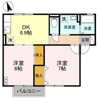 セピアコート A棟【2階】の間取り