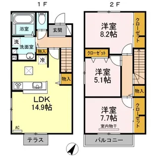 メゾン・ナナ【1階】の間取り
