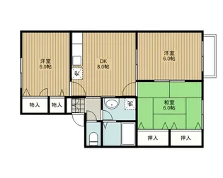 ロイヤル・コート藤A棟【2階】の間取り