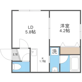 アズーリ中の島参番館【3階】の間取り