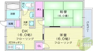 ハッピーローズ自由が丘【2階】の間取り