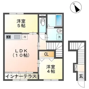 シェルル キクエイ【2階】の間取り