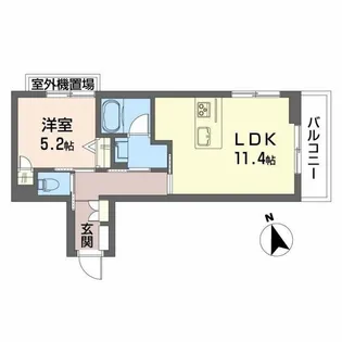 シャーメゾン コア八日町【2階】の間取り