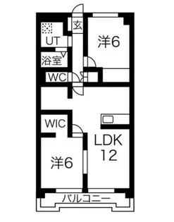 リバーエイト駒方【3階】の間取り
