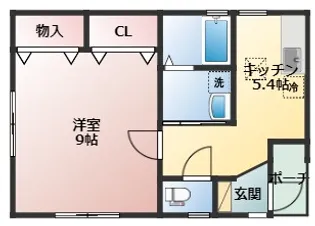 トワール東堀【1階】の間取り