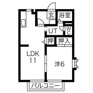 マリアージュA棟【2階】の間取り