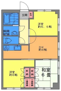 目黒本町マンション【1階】の間取り