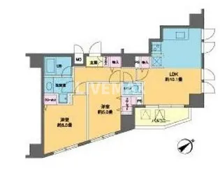 カスタリア北上野【3階】の間取り