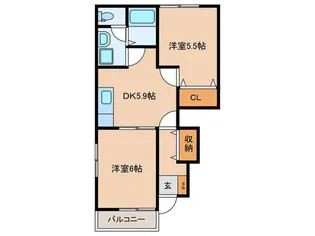 サピーブライトS・A棟【1階】の間取り