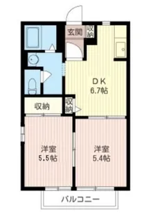 サンセレー守谷 D【1階】の間取り