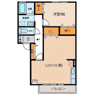 東雲館【2階】の間取り