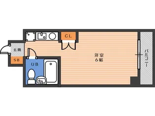 デ・リード田辺駅前【8階】の間取り