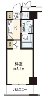 レジデンス仙台駅東【8階】の間取り