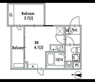 GRANPASEO 阿佐ヶ谷II【2階】の間取り