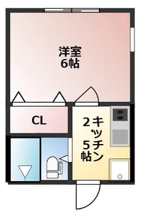ヒルサイドハイツ【1階】の間取り
