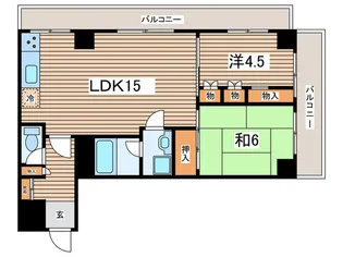 ファミネス綱島【3階】の間取り