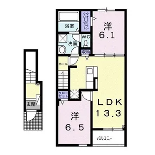 サン ジュエル【2階】の間取り