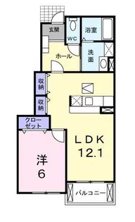 ステュディオII【1階】の間取り