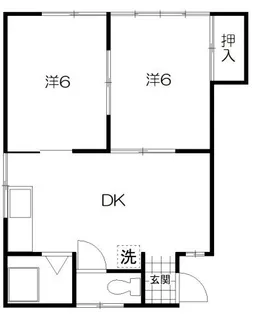 コーポ呉刻館【1階】の間取り