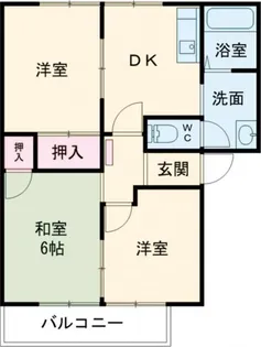レジデンス21B【2階】の間取り