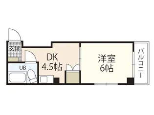 エセル三篠【3階】の間取り