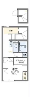 レオパレスイーストハウス【2階】の間取り