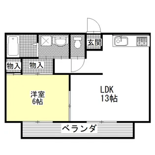 トビタハイツ B棟【2階】の間取り