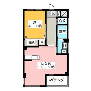 モンテ・スリーズ【3階】の間取り