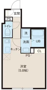 レピュア北千住レジデンスII【4階】の間取り