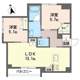 グランダンケ【1階】の間取り