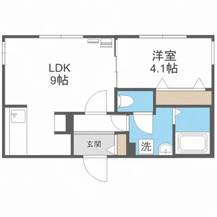 VIA LATTEA本通【4階】の間取り