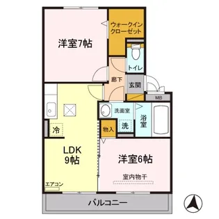 エスポワール【2階】の間取り