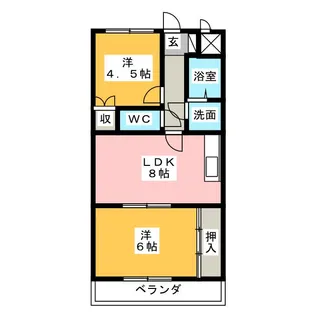 リゾートエリア英豊【2階】の間取り