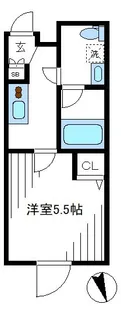 クレスト北新宿 A棟【2階】の間取り