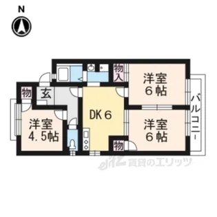 草川ハイツ3【2階】の間取り