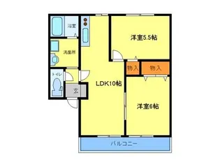 シェル大津 B【2階】の間取り