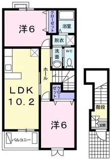 サーマルI【2階】の間取り