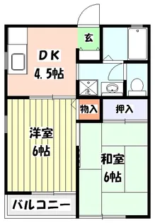 ブルーウォーター【2階】の間取り