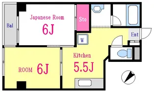 エクセル西一之江【5階】の間取り