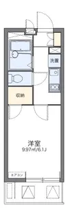 レオパレス中川II【2階】の間取り