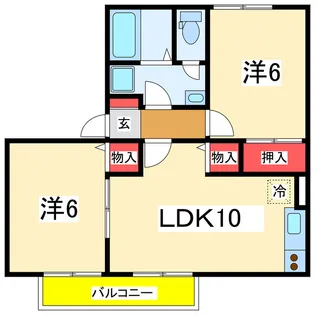 クレールコート【1階】の間取り